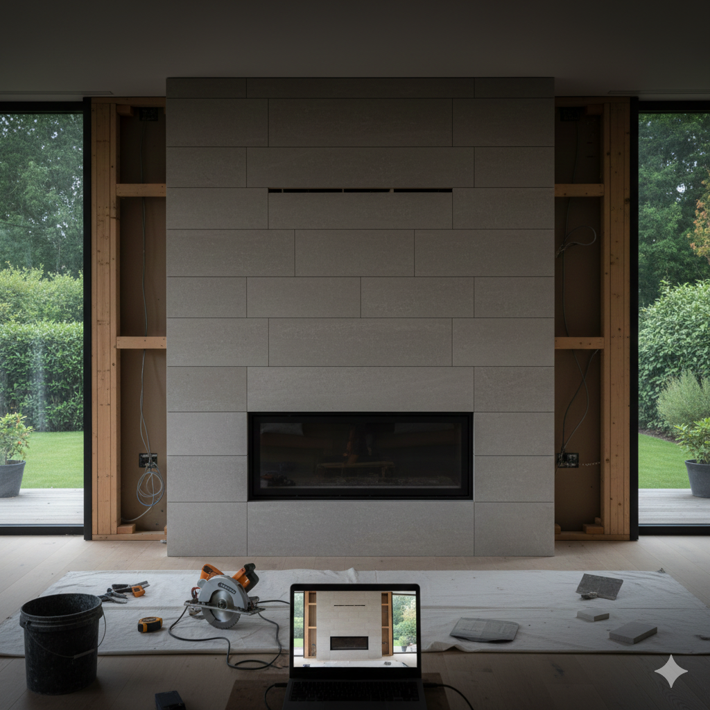 Stone Fireplace Remodeling